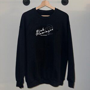Black White Pink Flamingos Indie Cult Classic Movie Crewneck Sweatshirt